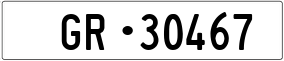 Trailer License Plate